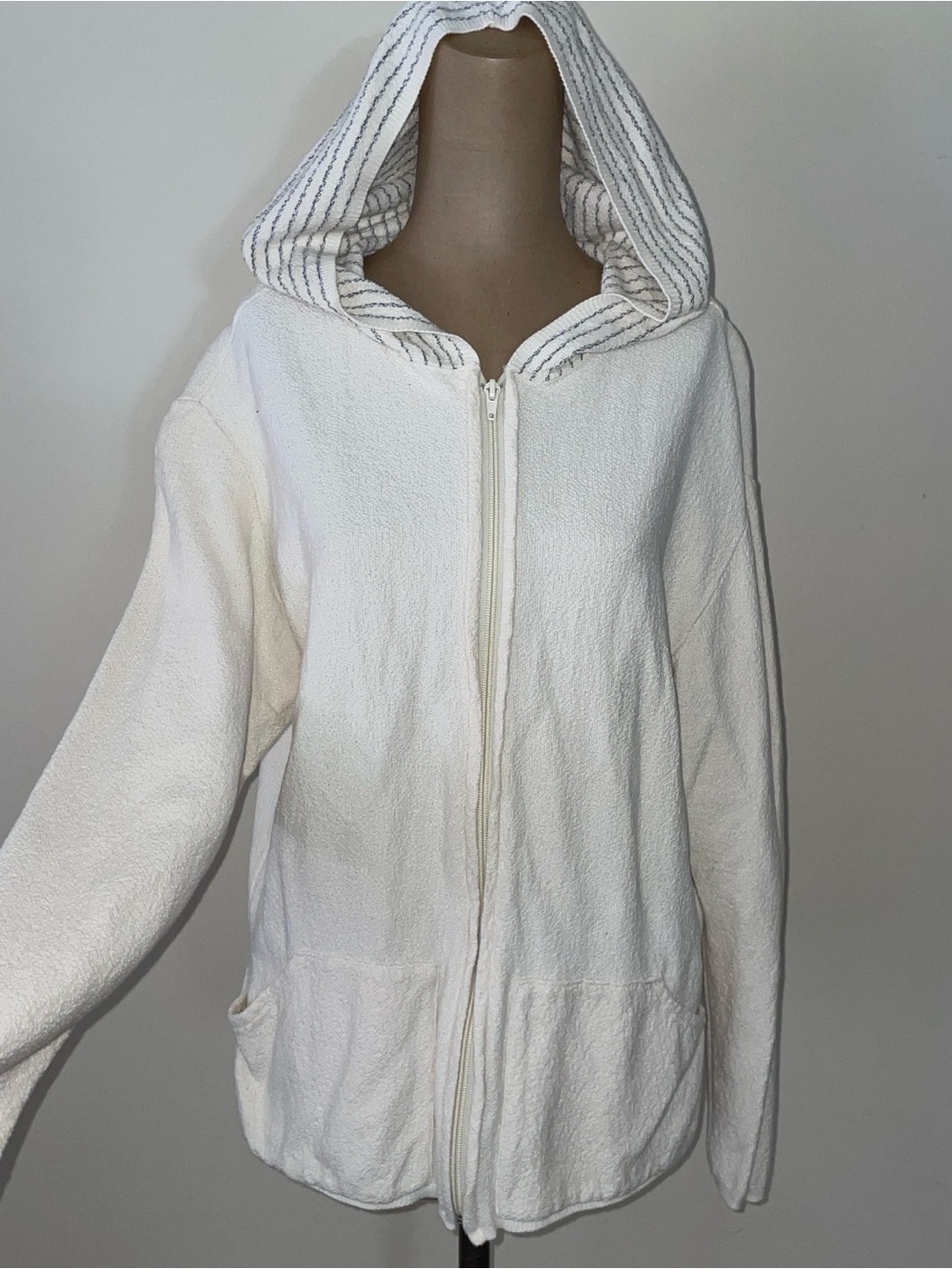 Willow Cream Hooded‎ Zip Jacket